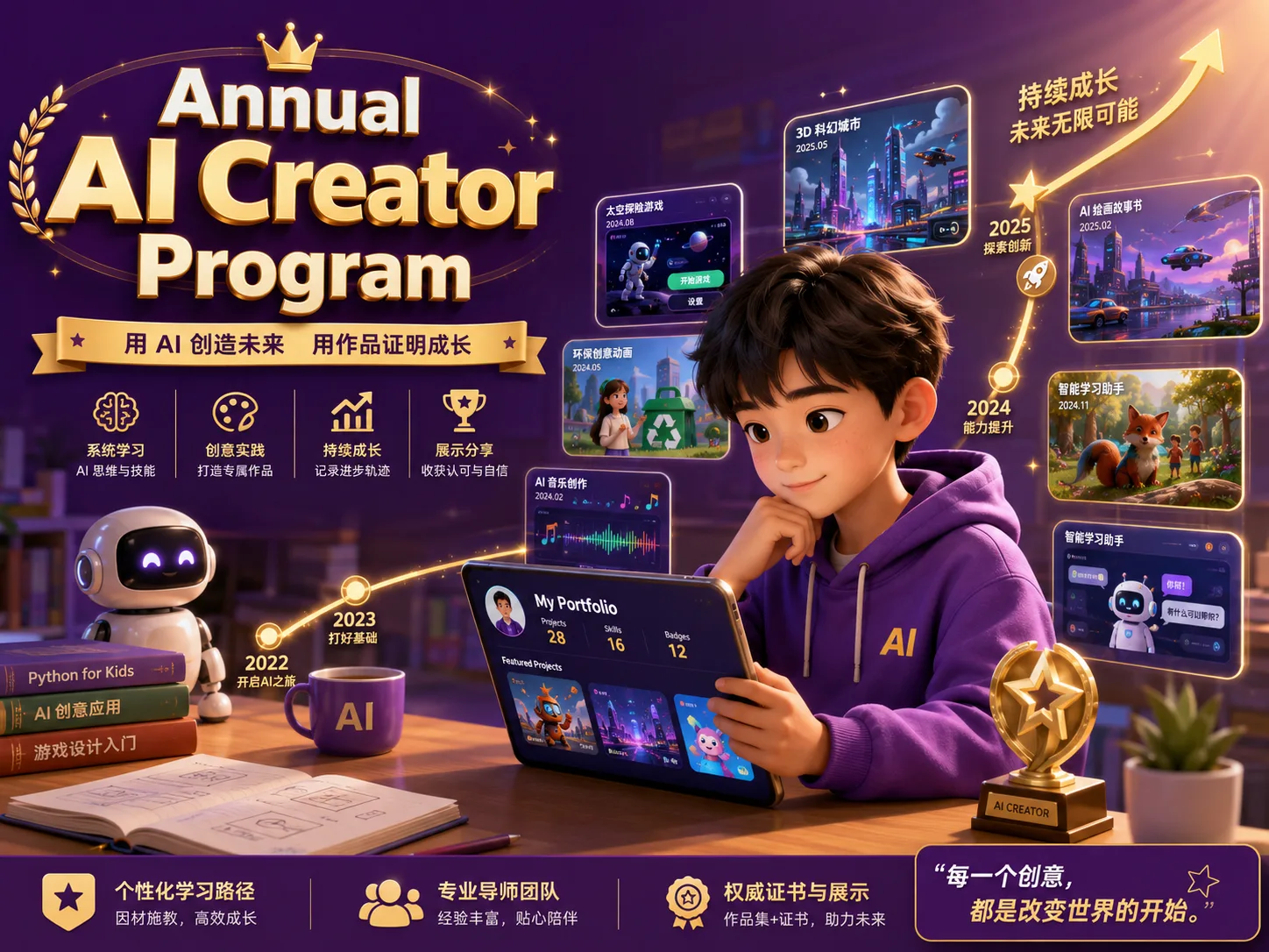 年度 AI 创造者计划 课程视觉