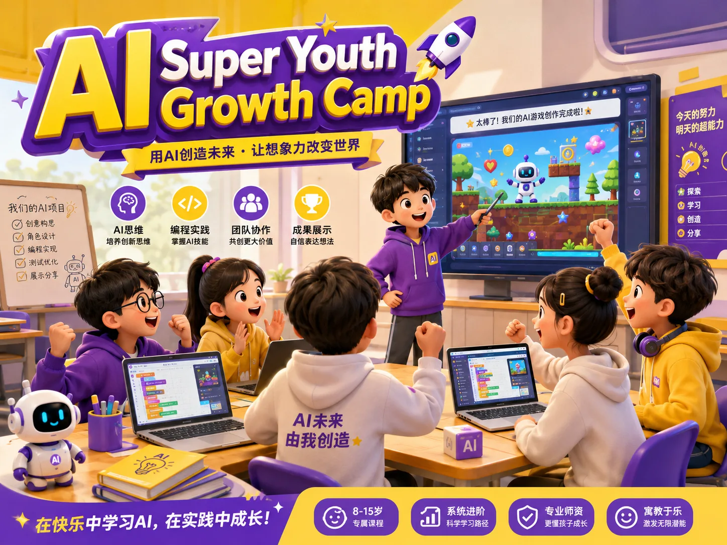 AI 超级少年成长营 课程视觉